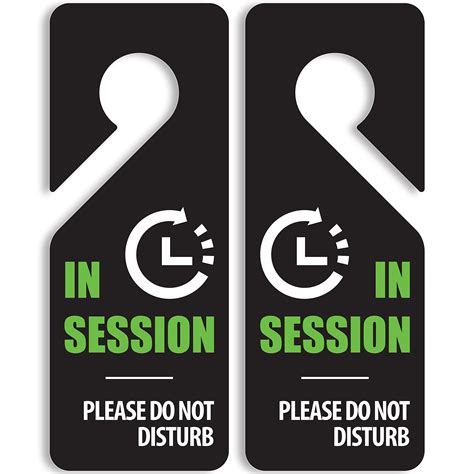 Buy In Session Sign For Therapists 2 Pack Please Do Not Disturb Door