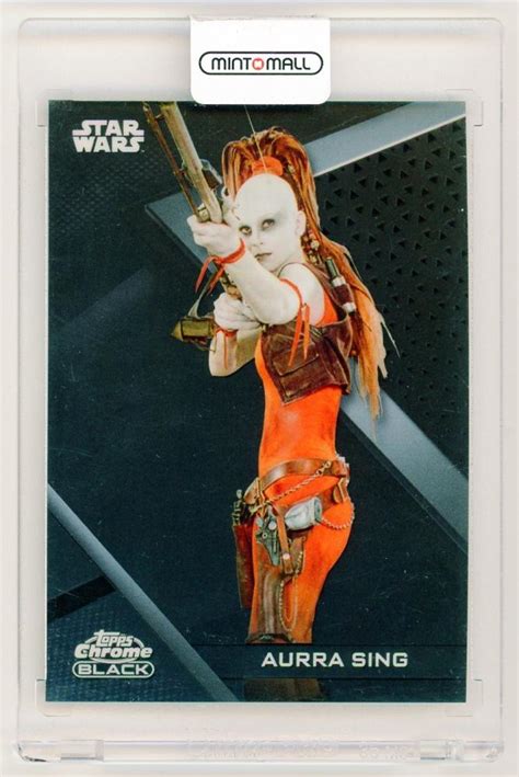 Mint Lab Tokyo Topps Star Wars Chrome Black Base Aurra