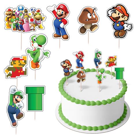 TOPPER NA TORT POSTACIE Z SUPER MARIO 8SZT 12681350434 Allegro Pl