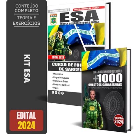 Kit Apostila Esa Curso De Formação De Sargentos Questões