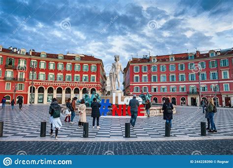 Place Massena City Square In Nice Editorial Image Image Of Nice Fontaine 244228390