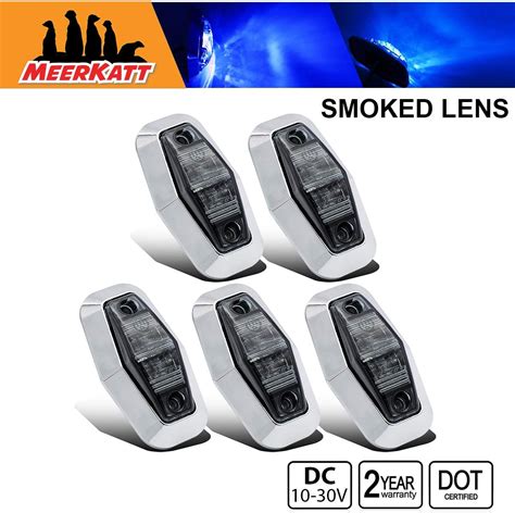 Amazon Meerkatt Pack Of Inch Mini Smoked Lens Blue Led