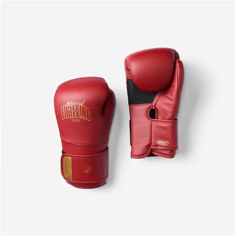 Boxing Training Gloves with Ergonomic Foam - Carmine red - Domyos