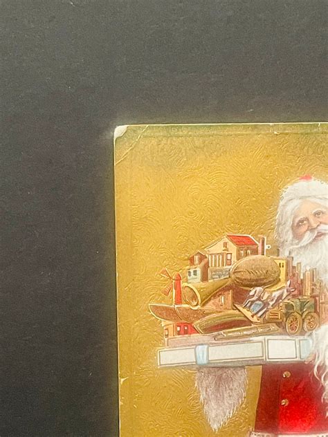 Ch Rare Antique Lightly Embossed Christmas Postcard With Etsy