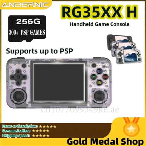 ANBERNIC Consola De Juegos Port Til RG35XX H Pantalla IPS De 3 5