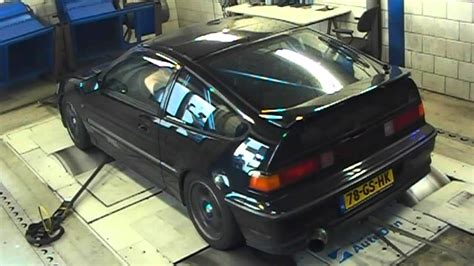 Honda Civic Crx Ee8 B16a Turbo Dyno Run Verhoeven Tuning Youtube