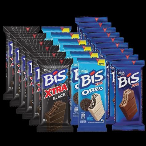 Combo Chocolate Bis Xtra Ao Leite G Chocolate Lacta Bis Extra