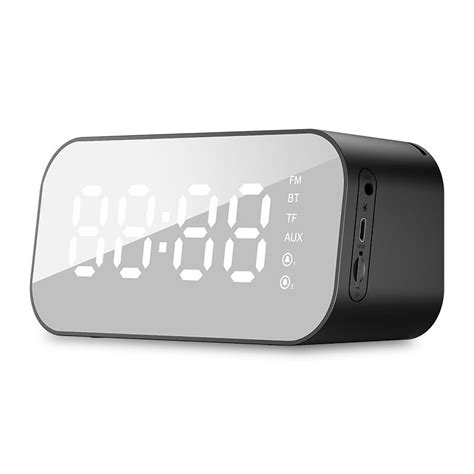 Havit M Wireless Bluetooth Speaker Led Display Dual Alarm Clock Fm