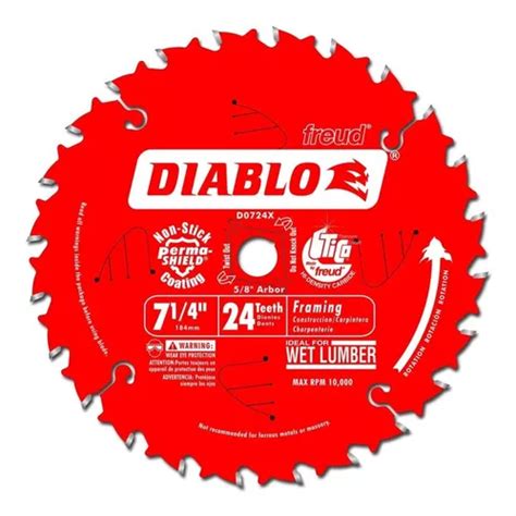 Disco Sierra Diablo Por Freud D0724x Ø184 24d E16 Madera Envío gratis