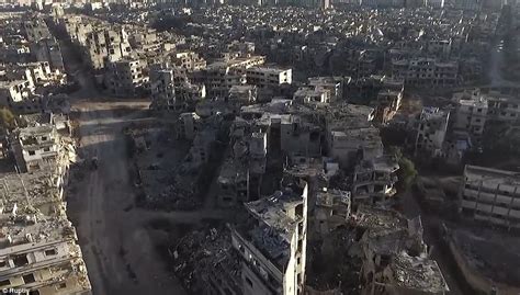 Destruction Of Syrian City Homs Revealed In Bleak Drone Footage Daily