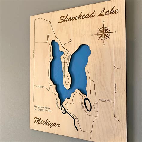 Angostura Reservoir Map Custom Lake Map Lake House Gift | Etsy