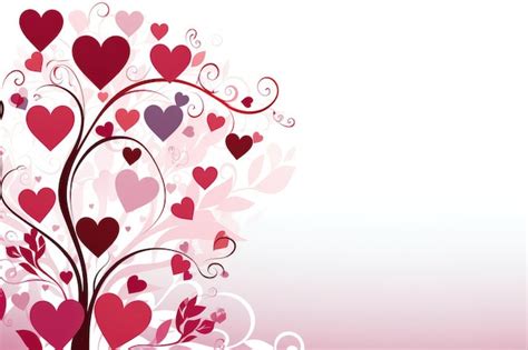 Arbre Romantique En Forme De C Ur Pour La Saint Valentin Image