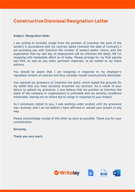 Dismissal Letter Templates Fillable Printable Pdf Forms Free