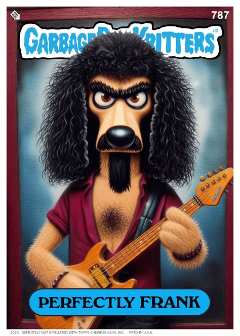 I make Garbage Pail Kids parodies. Here's a certain virtuoso poodle ...