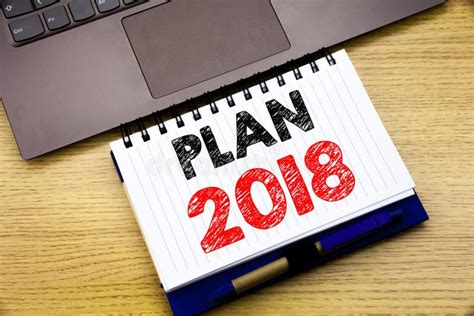 Hand Writing Text Caption Inspiration Showing Plan 2018 Business