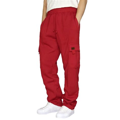 Yinechencer 2024 Light Weight Cargo Pants For Men Pants With Elastic Waistband Cargo Pants Mens