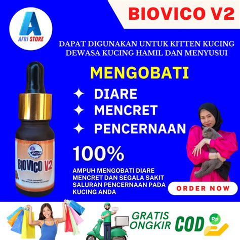 Jual Biovico V Obat Kucing Sakit Perut Diare Antibiotik Saluran