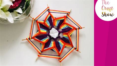 HOW TO WEAVE YARN MANDALA OJO DE DIOS GOD S EYE TUTORIAL YouTube