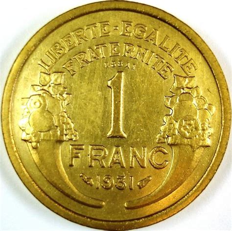 France 1 Franc 1931 Morlon Essai Piéfort en Bronze Alu Catawiki