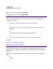 Conflict Resolution Unit Milestone Docx That S Retake