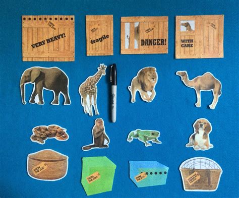 Dear Zoo Felt Board Stories 16 Pcs//realistic Animals Felt Stories ...