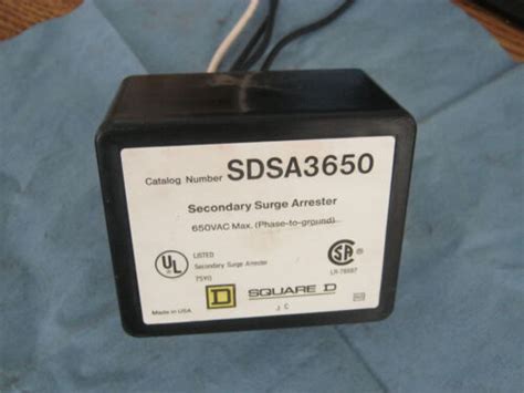 Square D Catalog Number Sdsa Secondary Surge Arrestor Vac Max