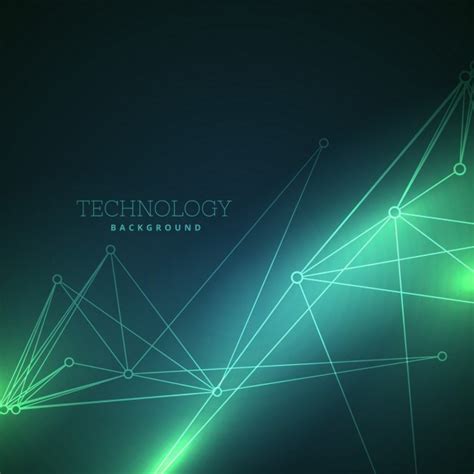 Free Vector | Fantastic green background about technology