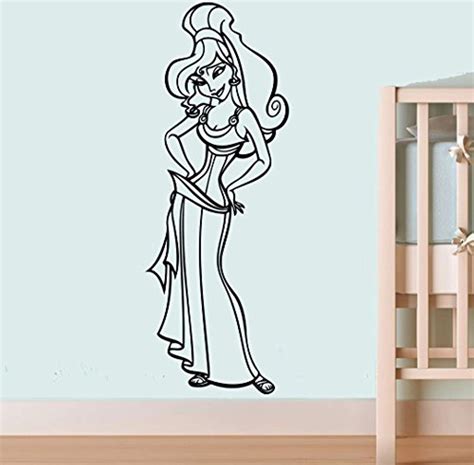 Beauty Megara Art Walt Disney Cartoon Poster Hercules Wall Vinyl Decal