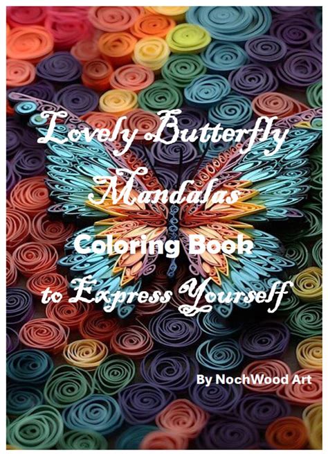 New Lovely Butterfly Mandalas Coloring Book Etsy