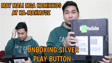 Unboxing Silver Play Button Maraming Salamat Mga Kamikkos At Kamahmygz