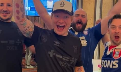 Tastes Like Promotion Ed Sheeran Celebrates His Beloved Ipswich Town