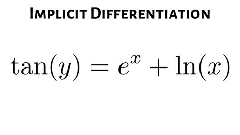 Learn How To Find Dy Dx Using Implicit Differentiation An Example With