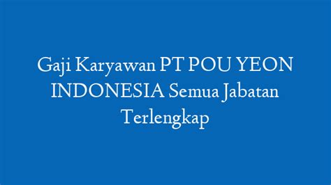 Gaji Karyawan Pt Commeasure Solutions Indonesia Semua Posisi Terbaru