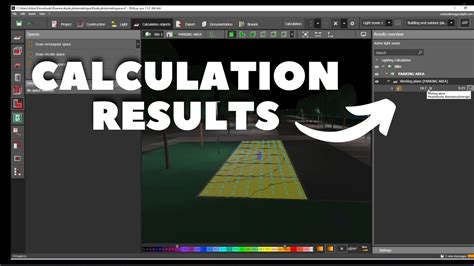 DIALux Evo How To Display The CALCULATION RESULTS Results Overview