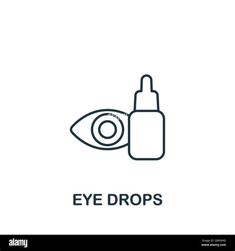 Eye Drops Icon Line Simple Icon For Templates Web Design And