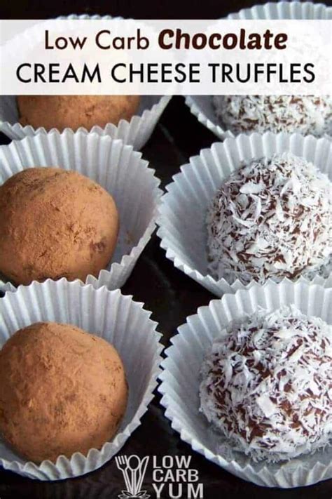 Chocolate Cream Cheese Truffles Recipe Low Carb Fudge Candy Low