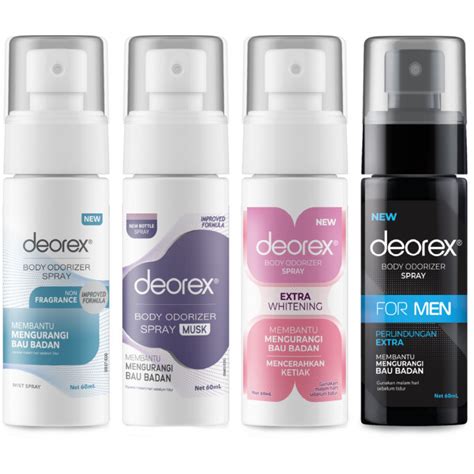 Ready Deodorant Deorex New Body Odorizer Spray Removes Body Odor 60ml