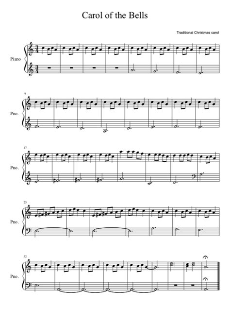 Carol Of The Bells Original