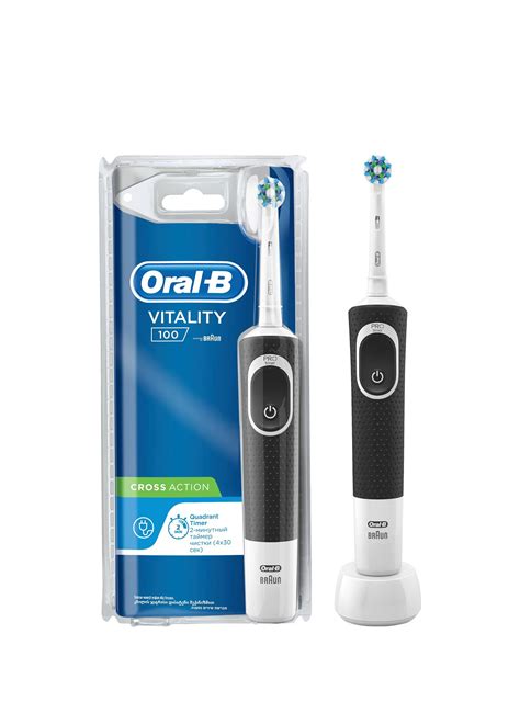 Oral B D100 Vitality Cross Action Şarjlı Siyah Diş Fırçası