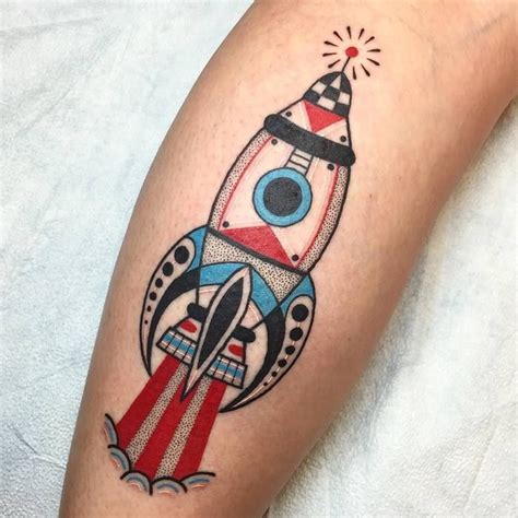 Traditional Rocket Tattoo by winstonthewhale Mini Tattoos, Cute Tattoos, Body Art Tattoos, Small ...