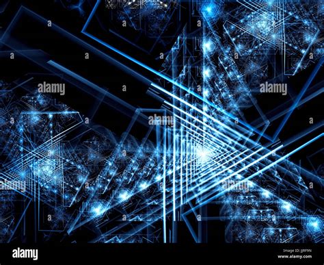 chaotic triangles abstract digitally generated image stock photo alamy