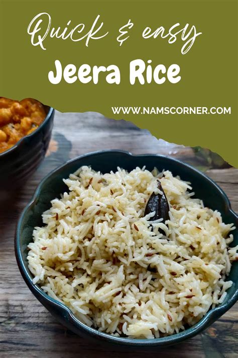 Jeera Rice Recipe Jeera Pulao Cumin Rice Nams Corner