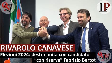 RIVAROLO CANAVESE Elezioni 2024 Destra Unita Con Candidato Con