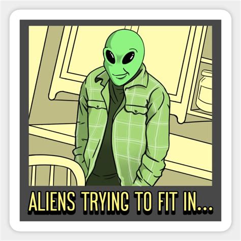 Aliens Meme Funny - Aliens - Sticker | TeePublic