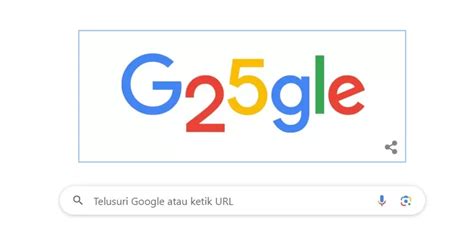 Rayakan HUT Ke 25 Berikut Sejarah Google Yang Tampil Beda Di Doodle