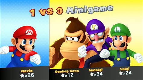 Mario Party 10 Mario Vs Luigi Vs Donkey Kong Vs Waluigi Airship