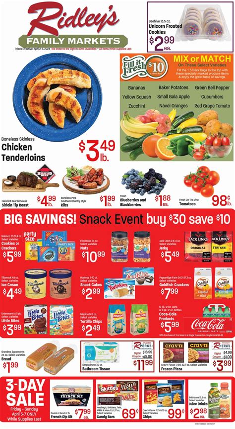 Ridleys Ad Specials April 2 April 8 2024