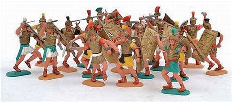 Collection of 19 Timpo plastic Roman foot soldiers, all with… - Monthly ...