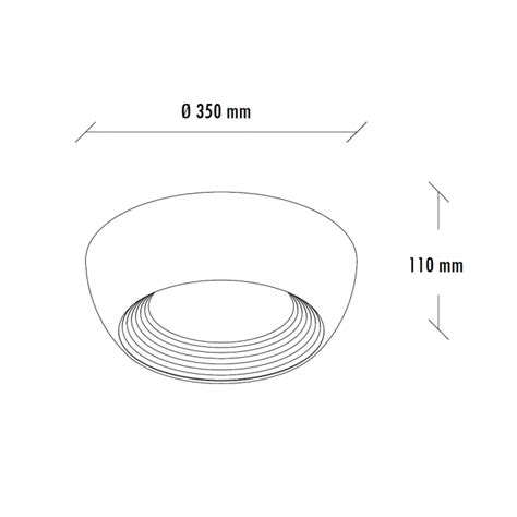 VESTA 624 PLAFONSKA SVETILJKA 24W 3000K CRNA ZLATO