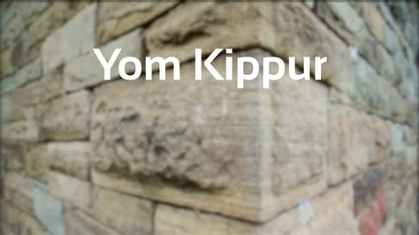 Understanding Yom Kippur The Day Of Atonement YouTube